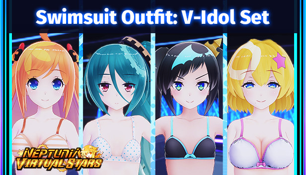 Neptunia Virtual Stars - Swimsuit Outfit- V-Idol Set DLC