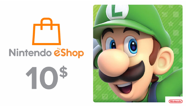 

Nintendo eShop 10 USD