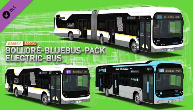 OMSI 2 Add-on Bolleré-Bluebus-Pack Electric-Bus