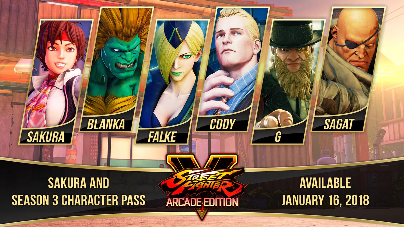 Street Fighter V Season 5 Character Pass