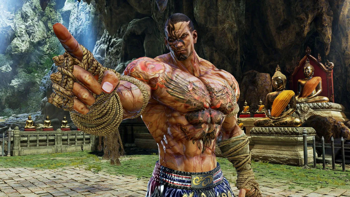 Fahkumram in “Tekken 8”: Still has an ongoing plot thread of serving time  to reunite with his family. Also supplies the roster with a Muay Thai  fighter, you hope in his return